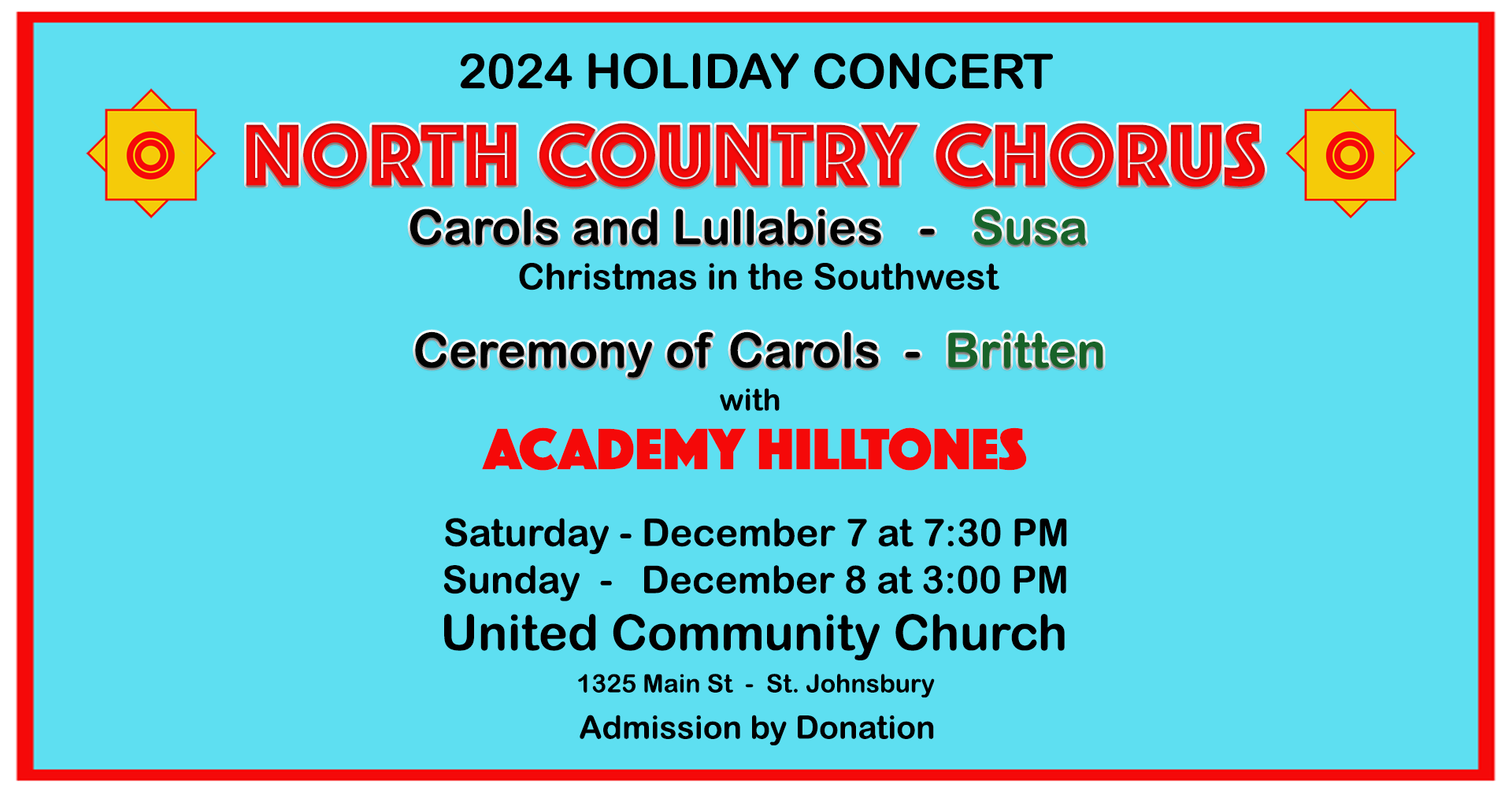 North Country Chorus Holiday Concert